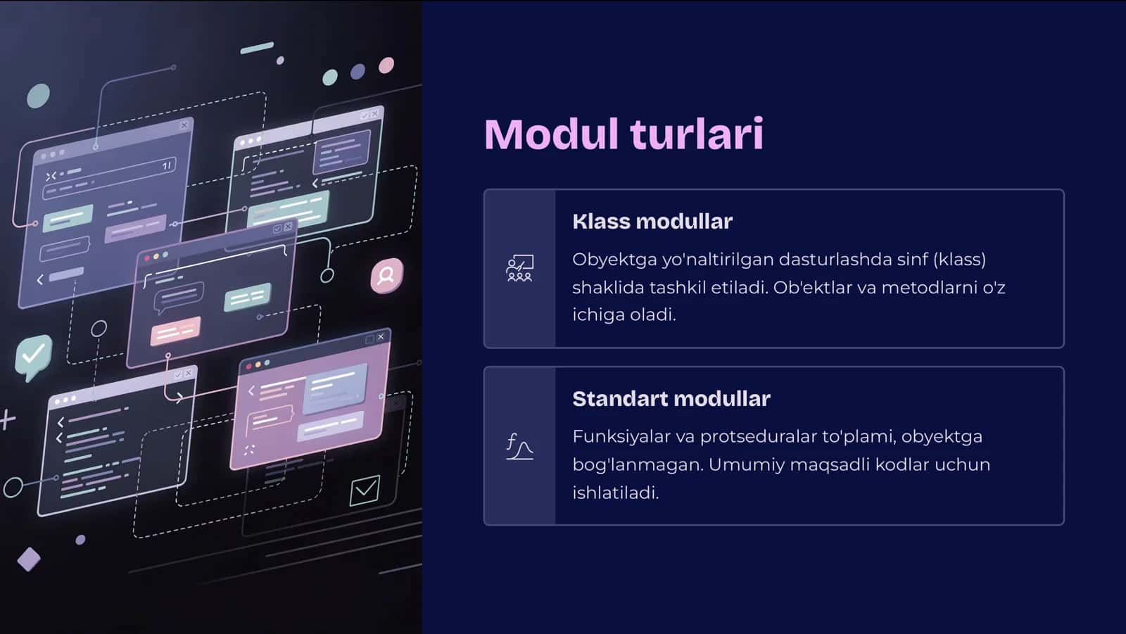 Modullar va Ularning-Qollanilishi.Ma'lumotlar Bazasi 3