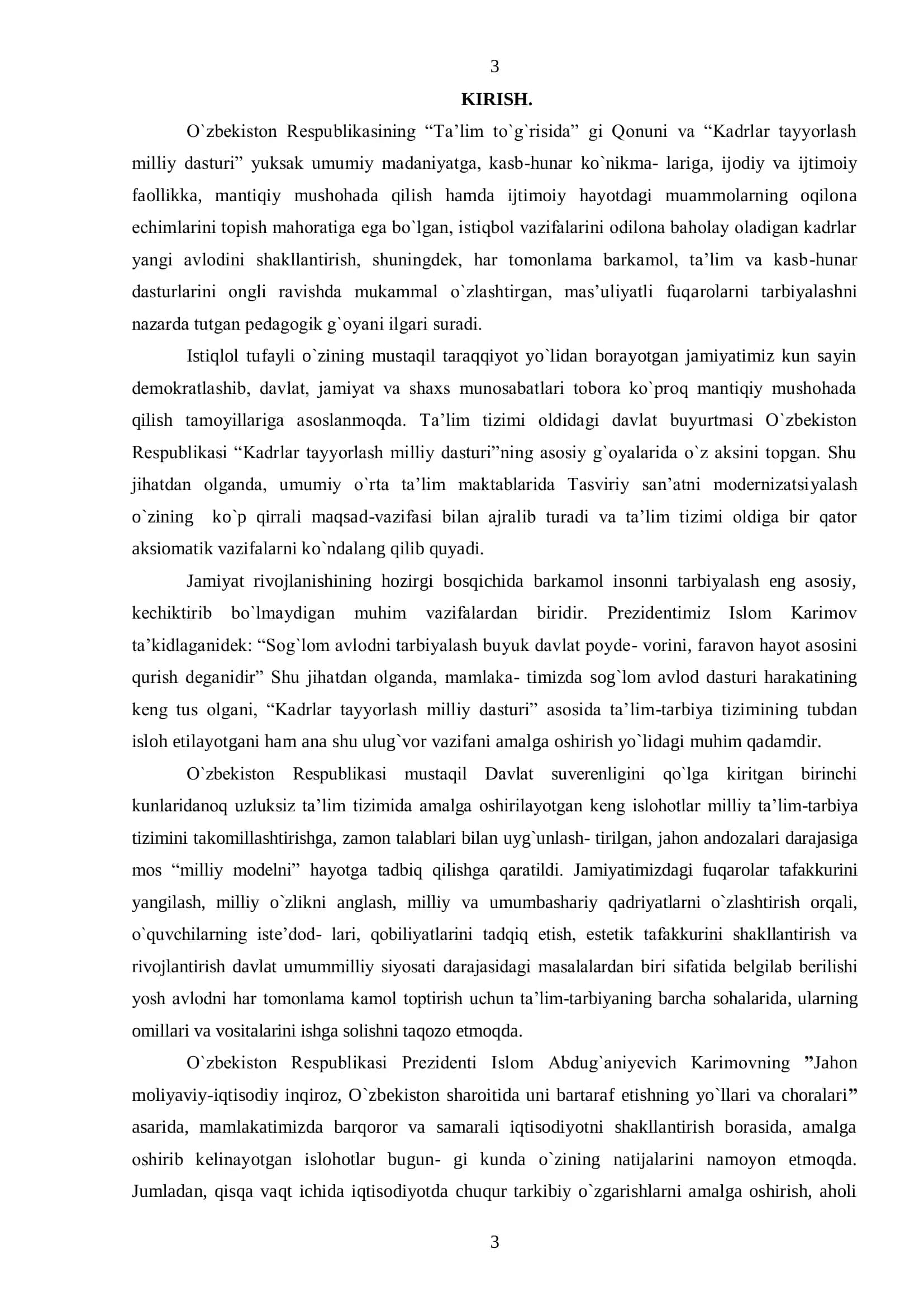 SЕRFAYZ O`ZBЕK DASTURXONI 3