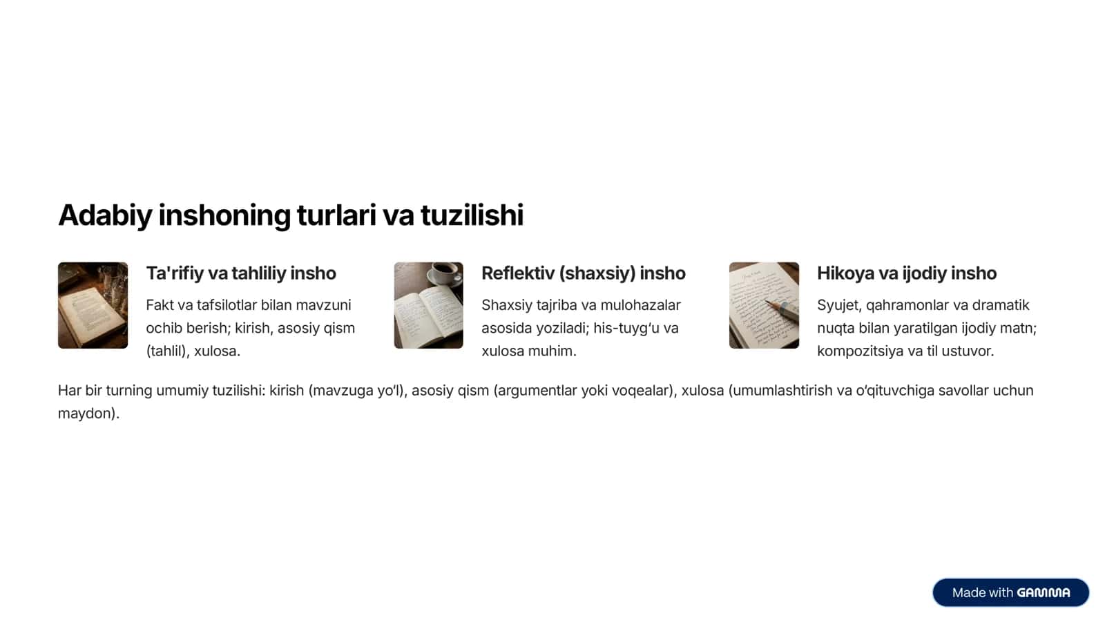 Ona tili darslarida adabiy insho yozishni rivojlantirish metodikasi 3