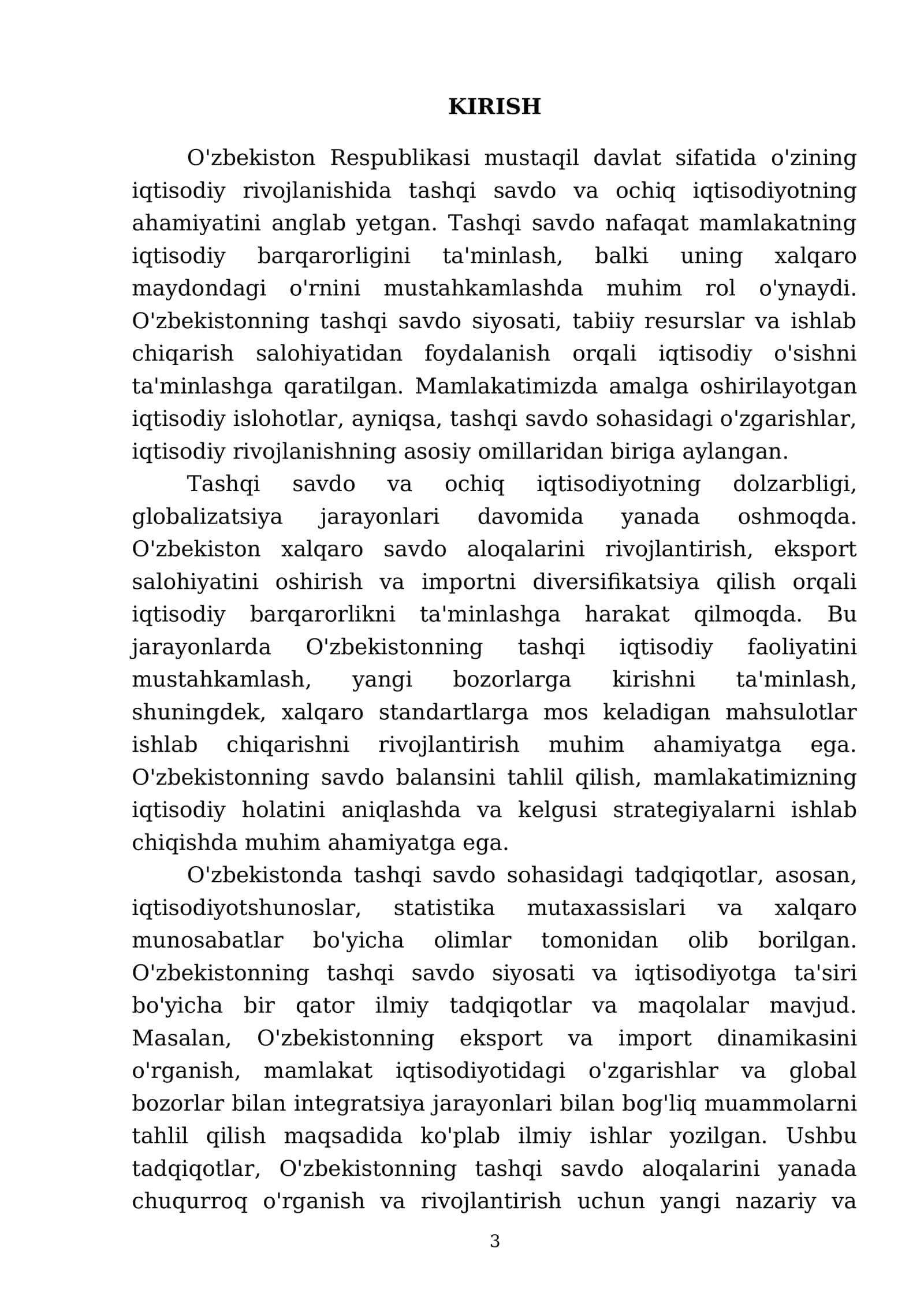 Tashqi savdo va ochiq iqtisodiyot 3