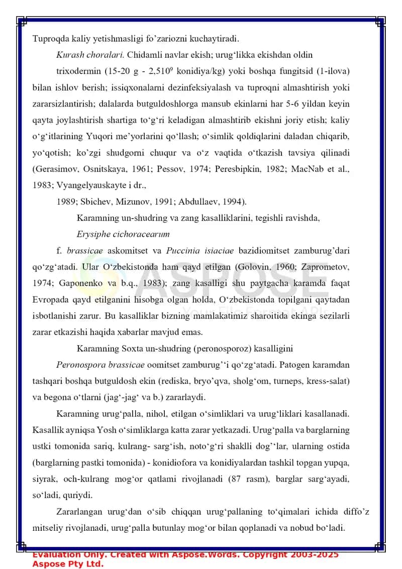 Karom kasalliklari va ularga qarshi kurash choralari 4
