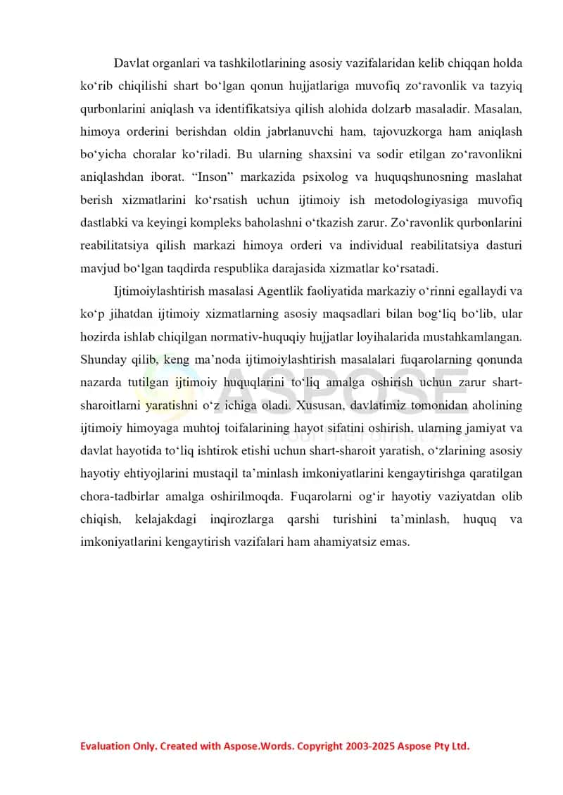 Zoʻravonlik qurbonlarining asosiy toifalari tavsifi 4