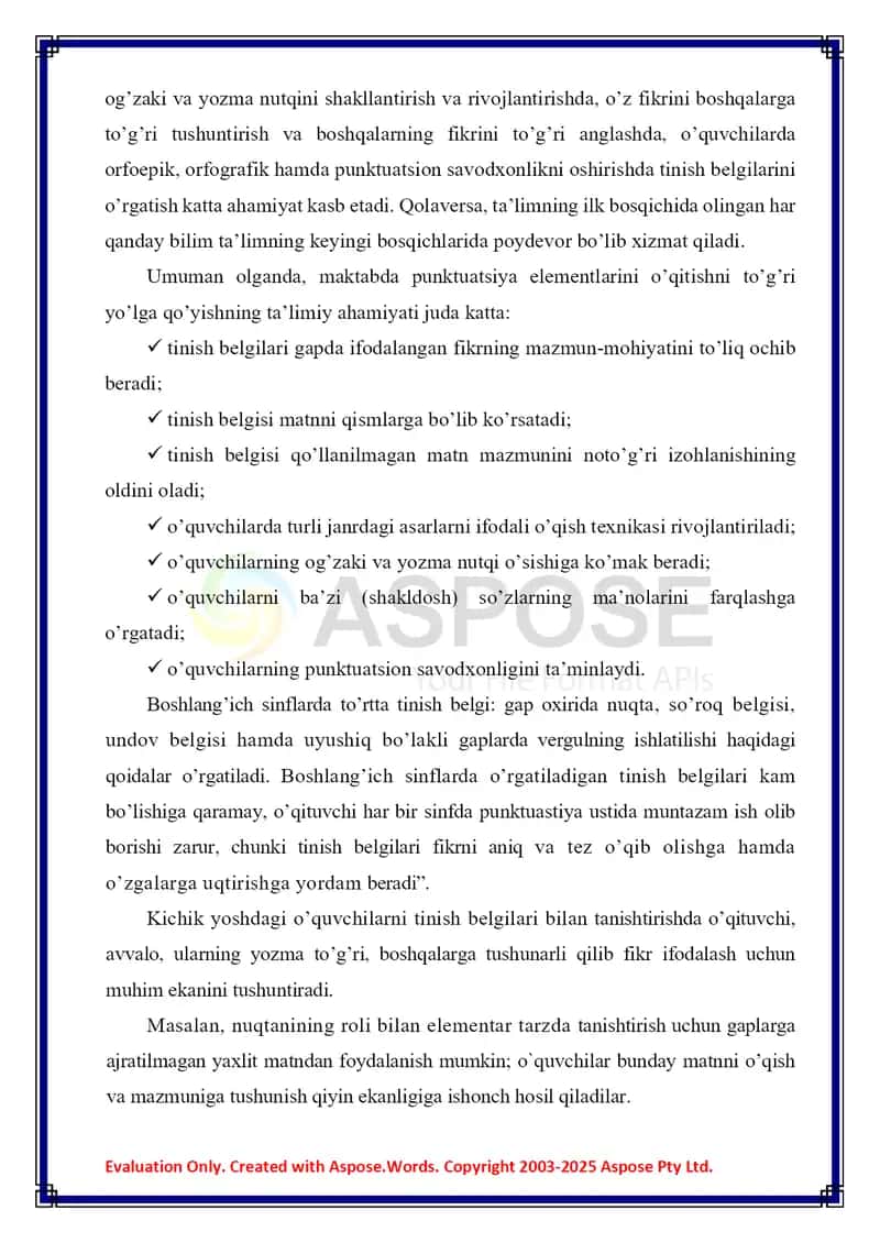 Metodik adabiyotlardan foydalangan holda tinish belgilarining ishlatilishi 4