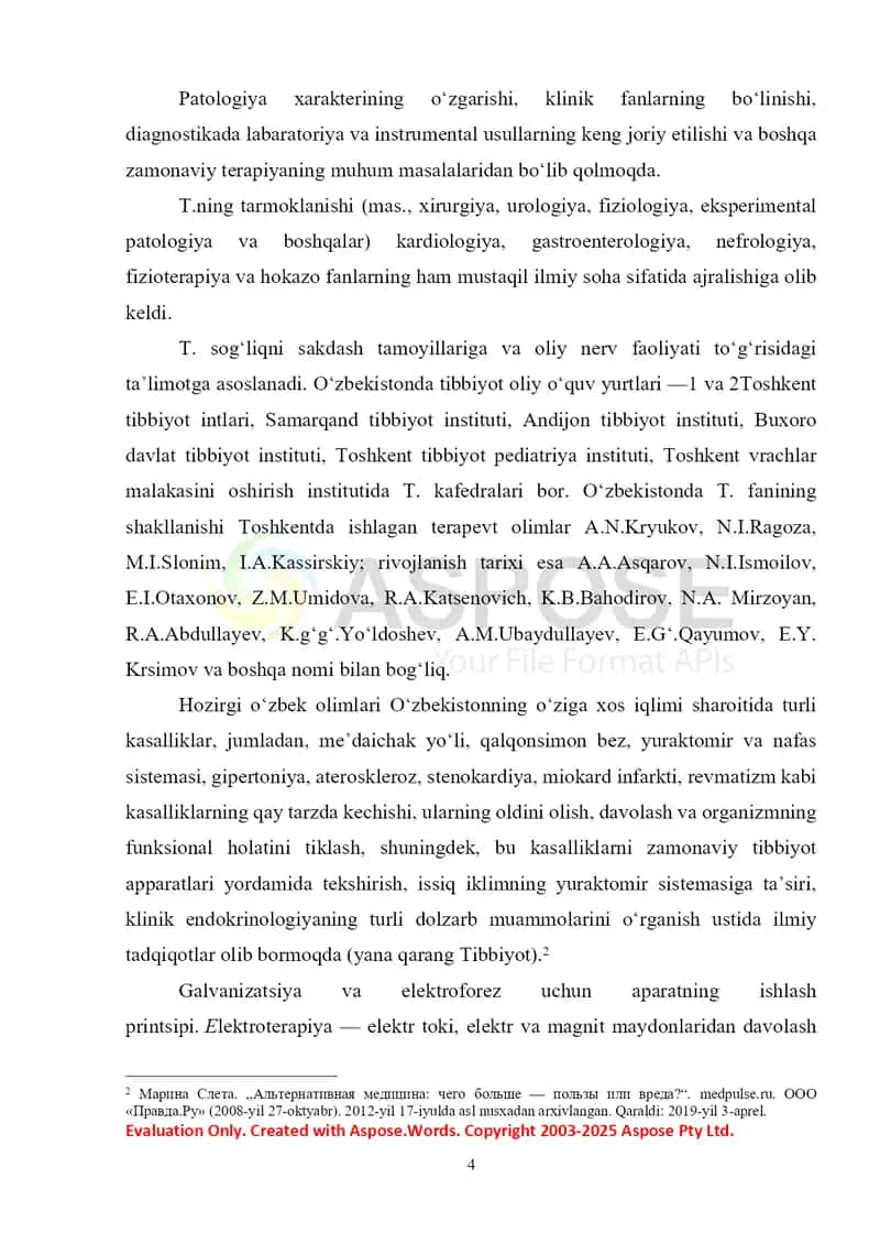 Mahalliy davolash pedagogikasi rivojlanishining asosiy bosqichlari 4