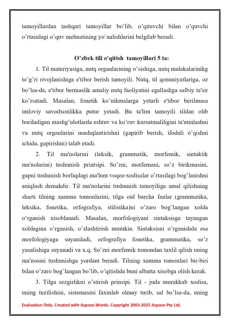 O’zbek tili o'qitishga doir yondashuv va tamoyillar 4