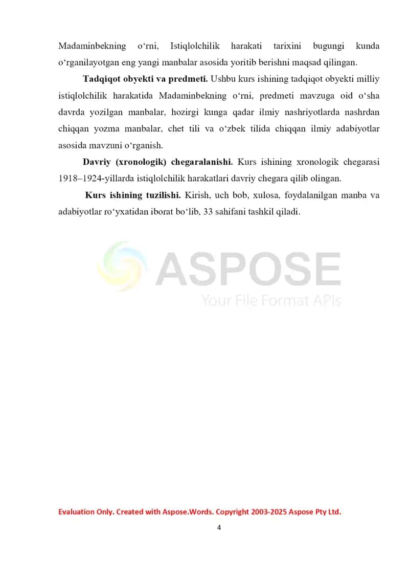 Milliy istiqlolchilik harakati tarixida Madaminbekning o’rni 4