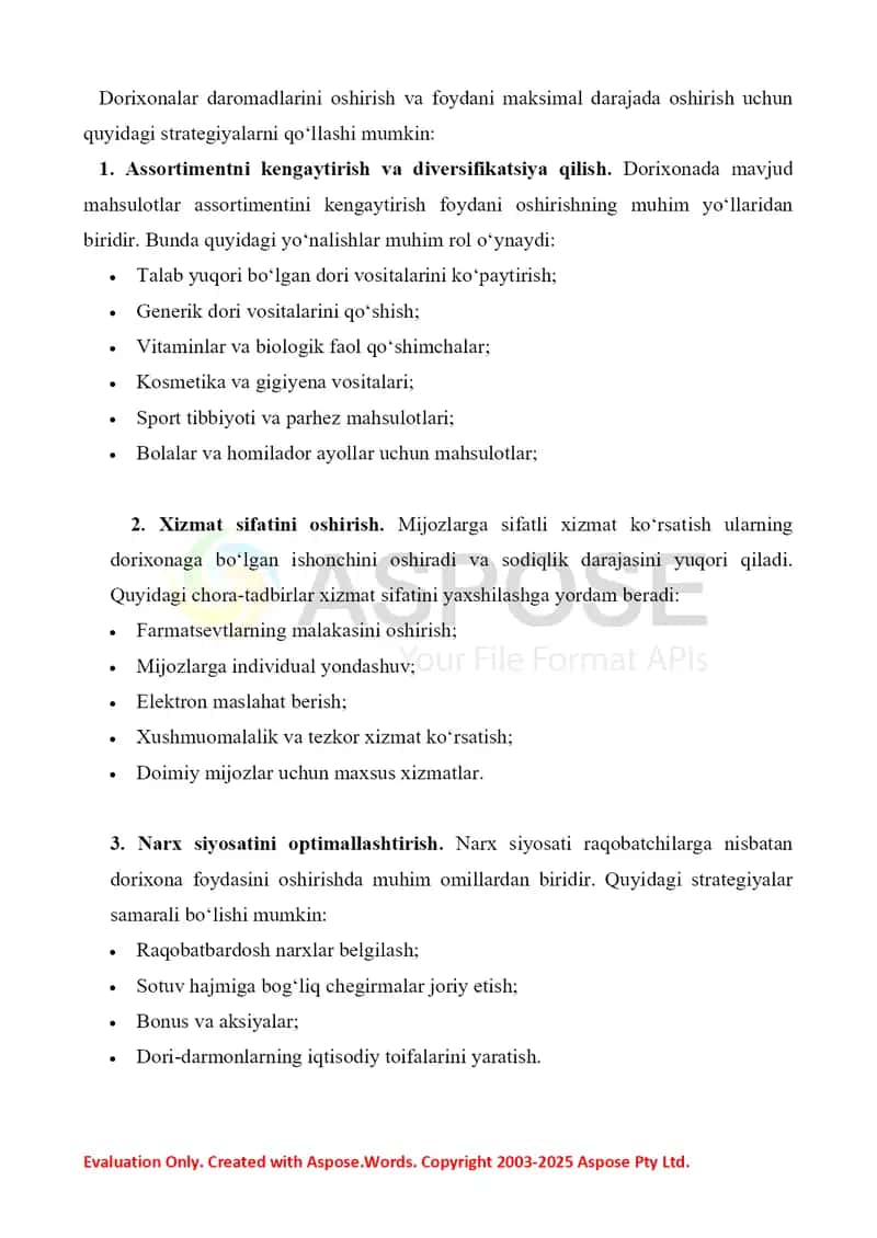 Foydani tahlil qilish va istiqbolini aniqlash. 7-amaliy mashg’ulot.  8 bet. 4