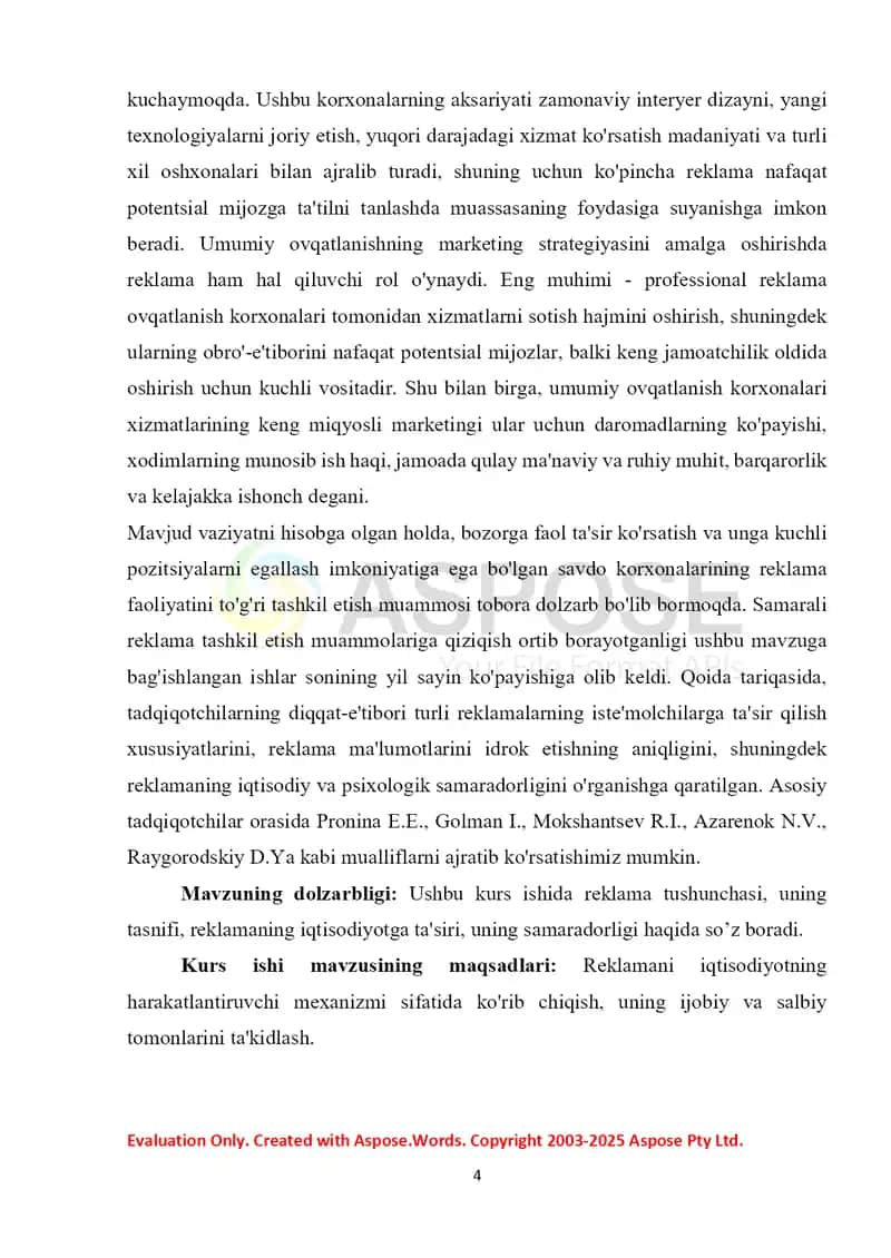 Ommaviy Axborot Vositalarida reklama 4