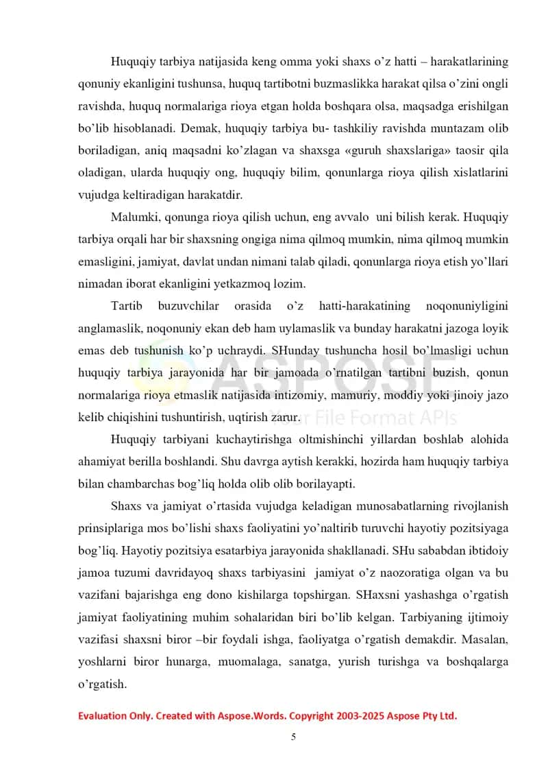 HUQUQIY TARBIYANI OLIB BORISHDA PEDAGOGIK TEXNOLOGIYALARDAN FOYDALANISH 4
