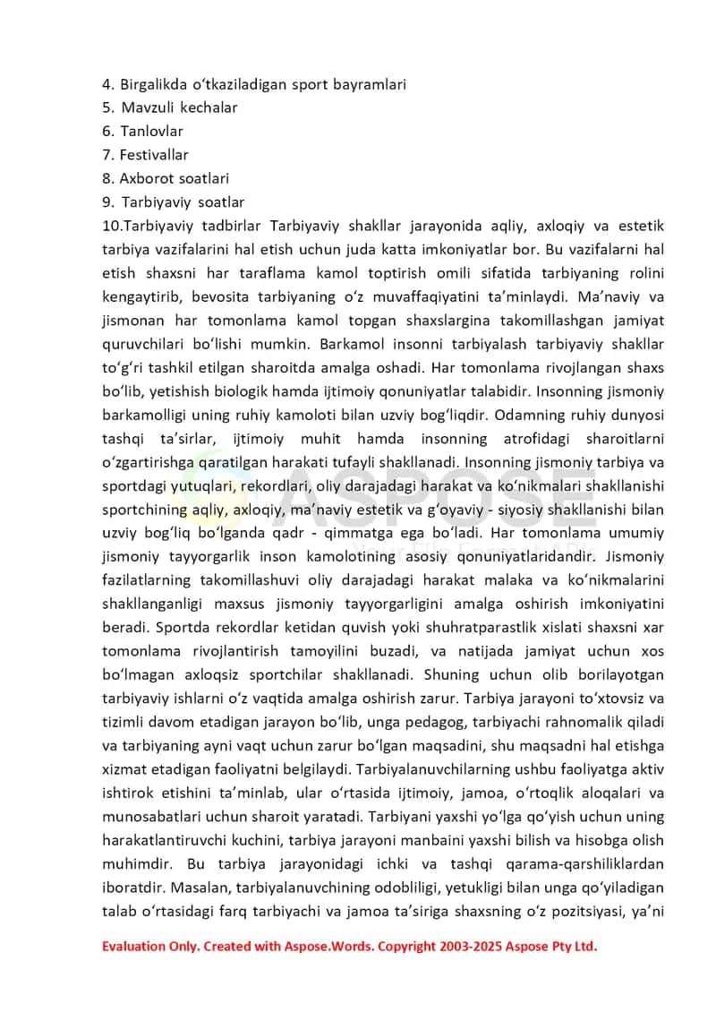 Jismoniy tarbiya va sport sohasida qo‘llaniladigan tarbiya metodlari 4