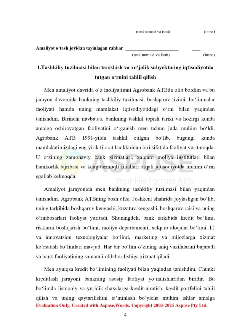agrobank   Amaliyot hisoboti           Agrobank  Malakaviy amaliyot hisoboti       Agrobank    Malakaviy amaliyot kundalik hisoboti 2025   MALAKAVIY AMALIYOT (BITIRUV OLDI) 4