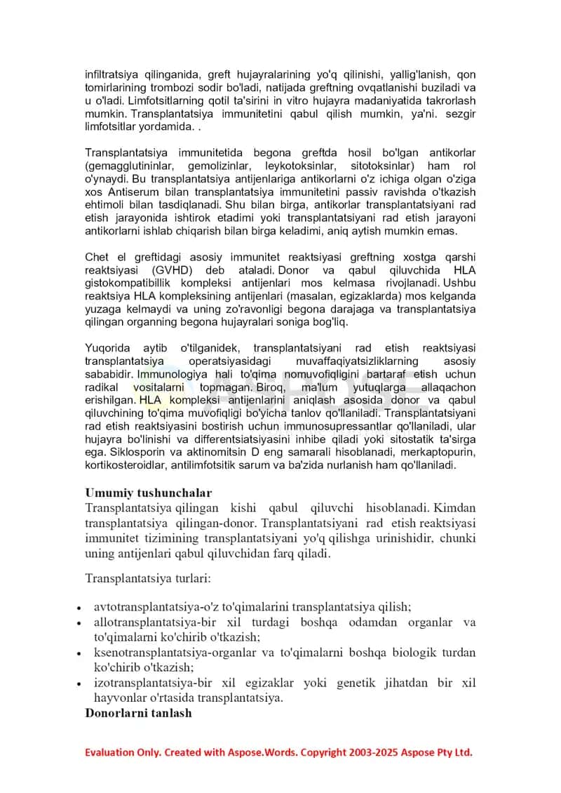 Transplantatsion immunitet fenomenlari 4