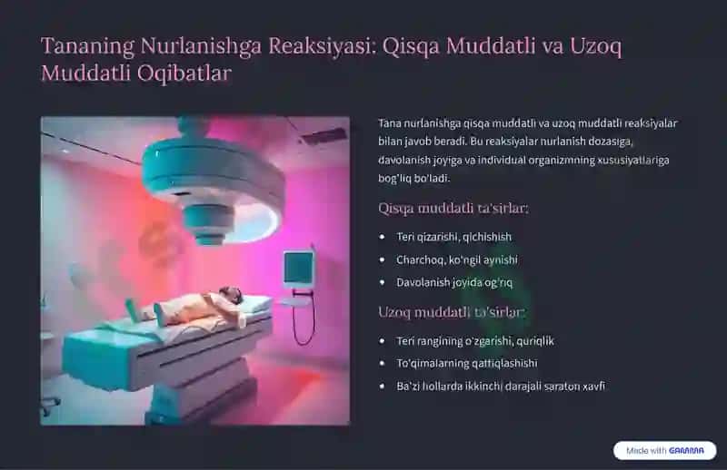 Nur Terapiyasi. Saraton va boshqa kasalliklar davolash 4