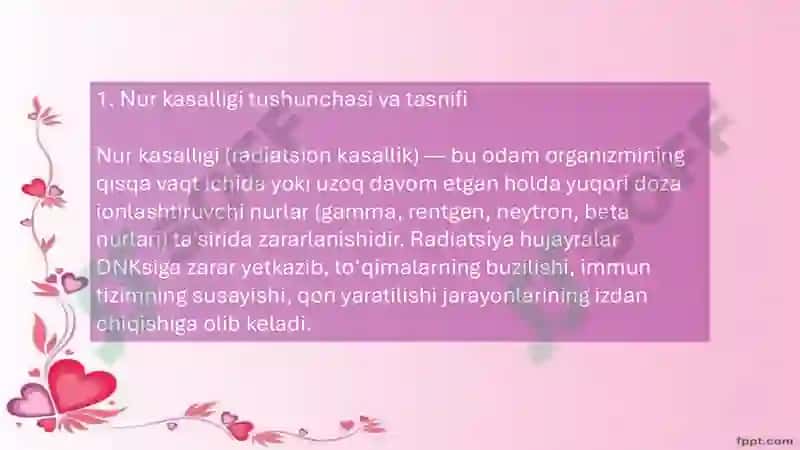O’tkir va Surinkali nur kasalligi 4