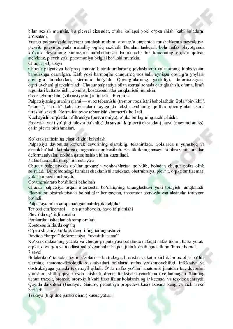 Bolalar kasalliklari fanidan V smestr oraliq nazorat savollariga javoblar 4