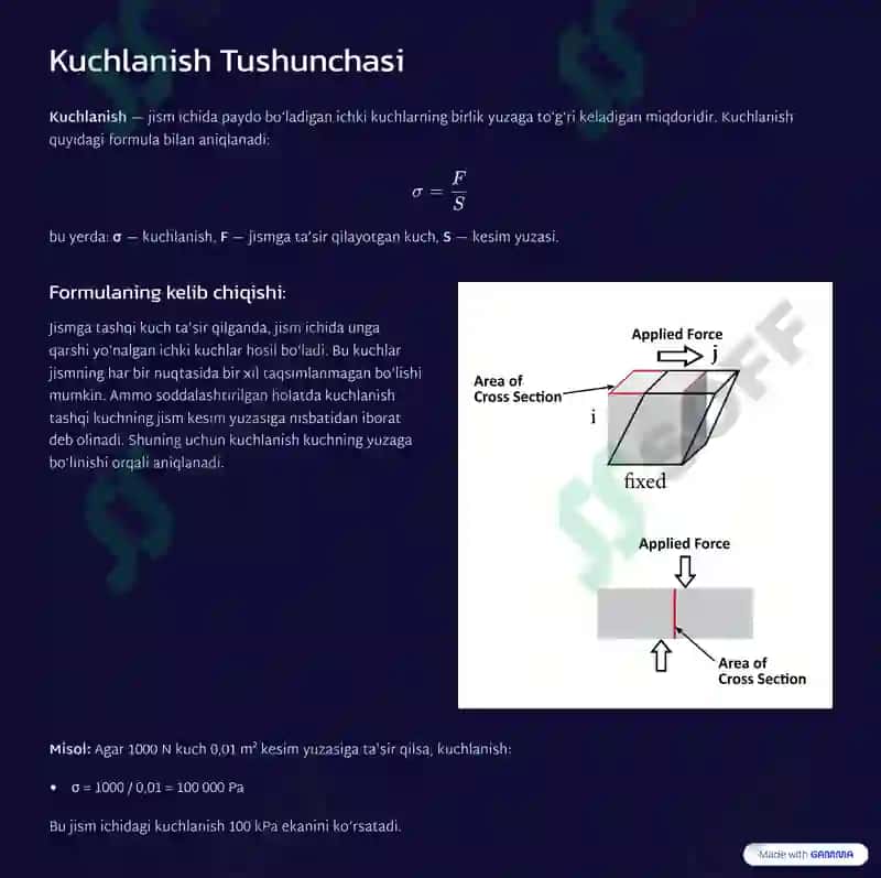 Deformatsiya va kuchlanish tahlilida differensial hisob tatbiqlari 4