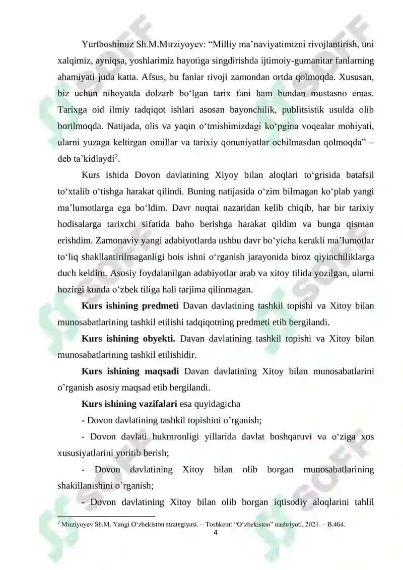 Qadimgi davlatlarning Xitoy bilan munosabatlari. Davan davlati 4