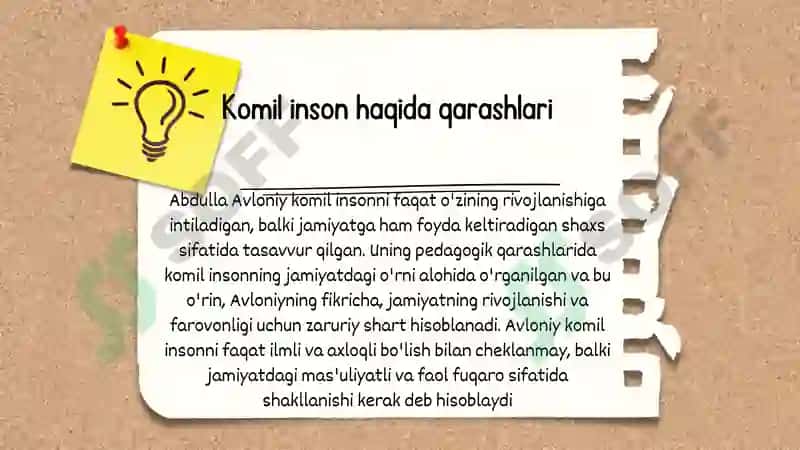 Abdulla Avloniyning komil inson haqidagi qarashlari 4
