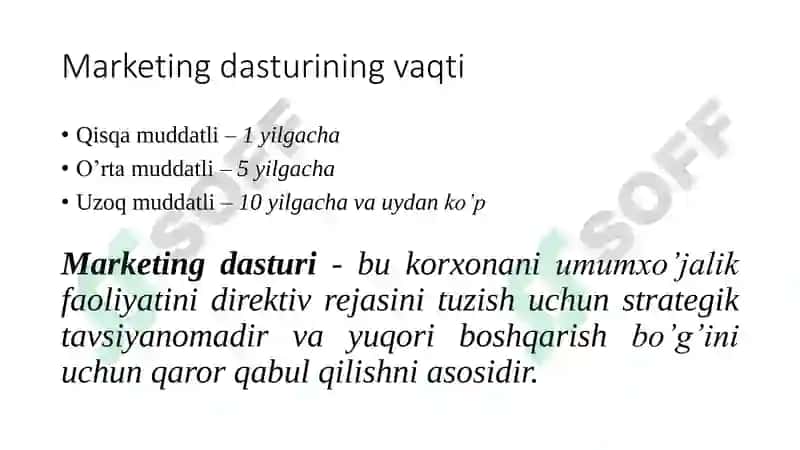 Marketing dasturi 4