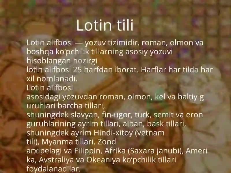 lotin tili va tarixi 4