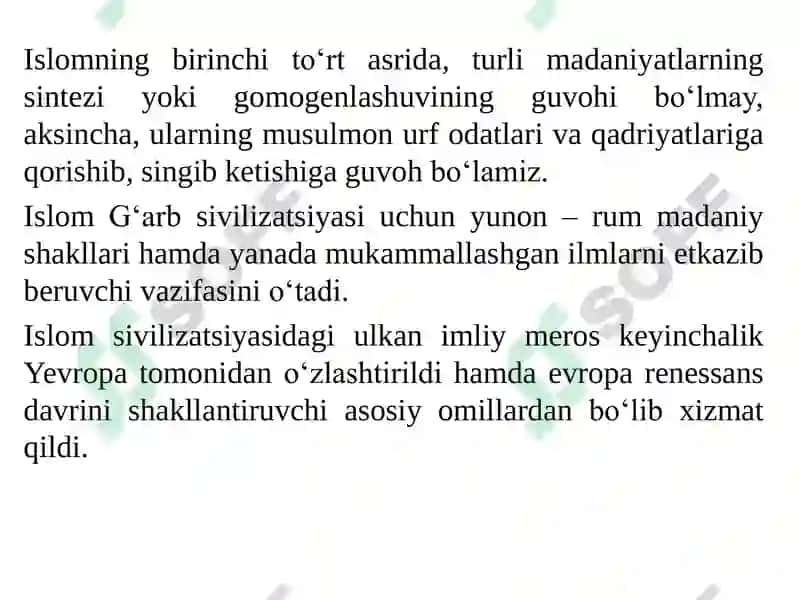 Islom sivilizatsiyasi 4