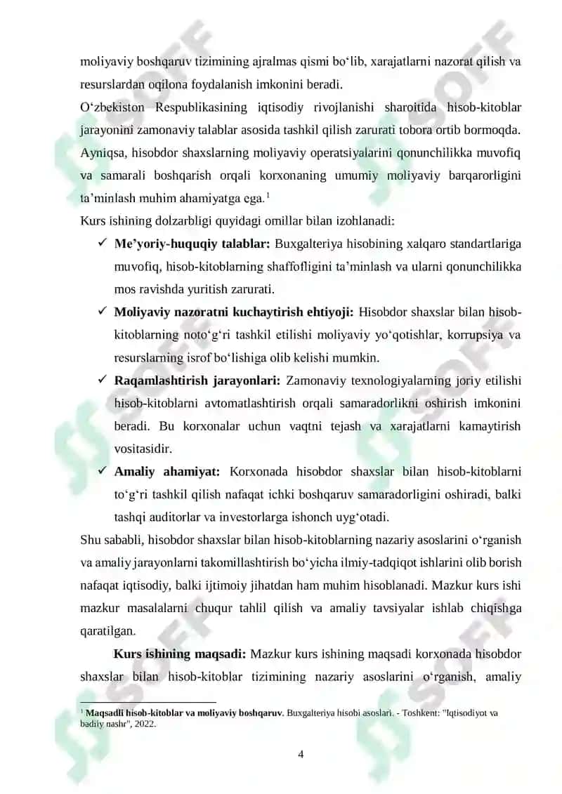Hisob-kitoblar hisobi 4