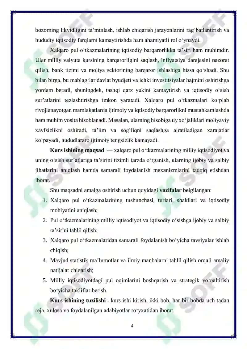Xalqaro pul o‘tkazmalarining iqtisodiy o‘sishga ta’siri 4
