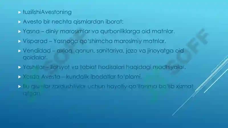 ENG QADIMGI YOZMA YODGORLIKLARDA TA’LIM TARBIYA MASALALARI (AVESTO) 4