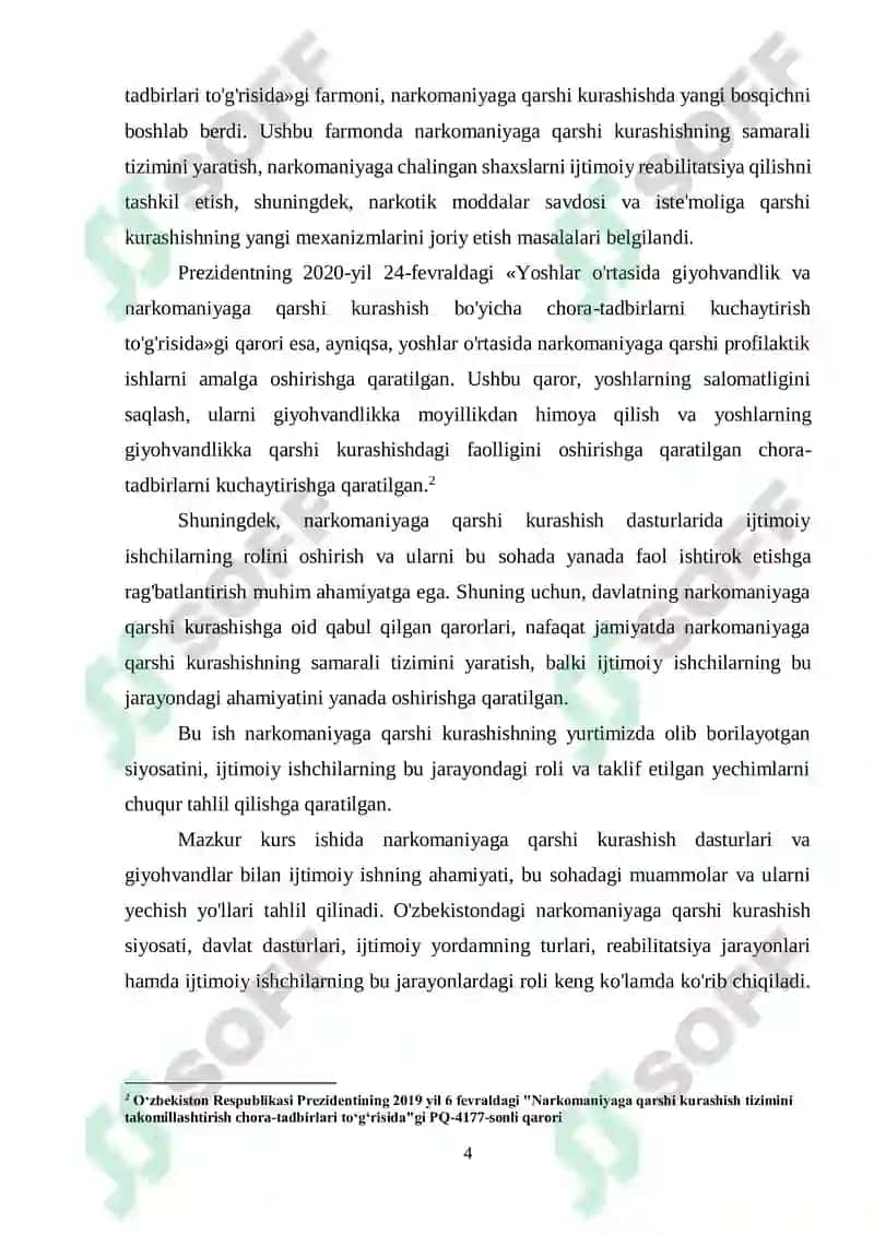 Narkomaniyaga qarshi dasturlar va giyohvandlar bilan ijtimoiy ish 4