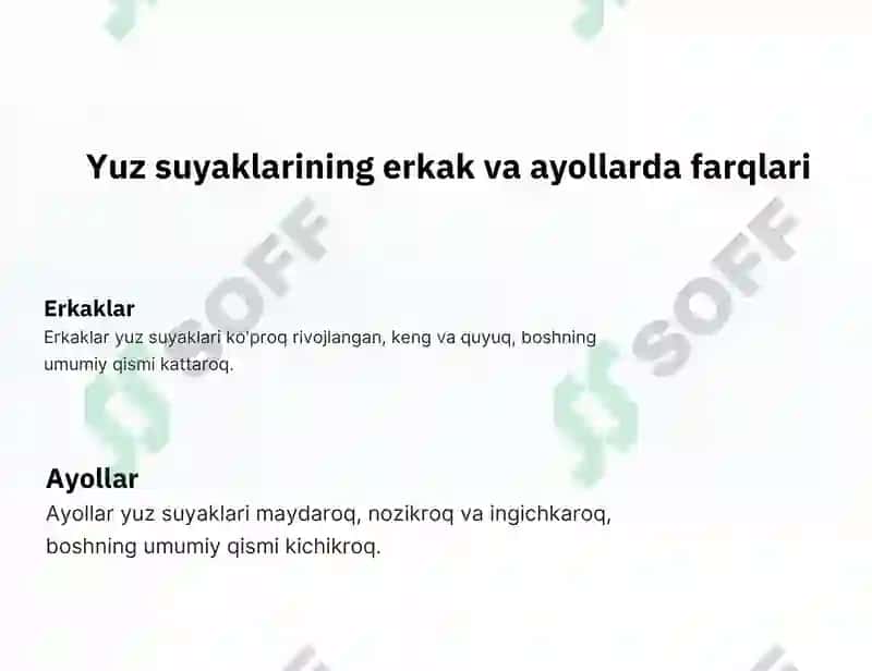 Yuz suyaklarining yoshga va jinsga nisbatan farqlari 4