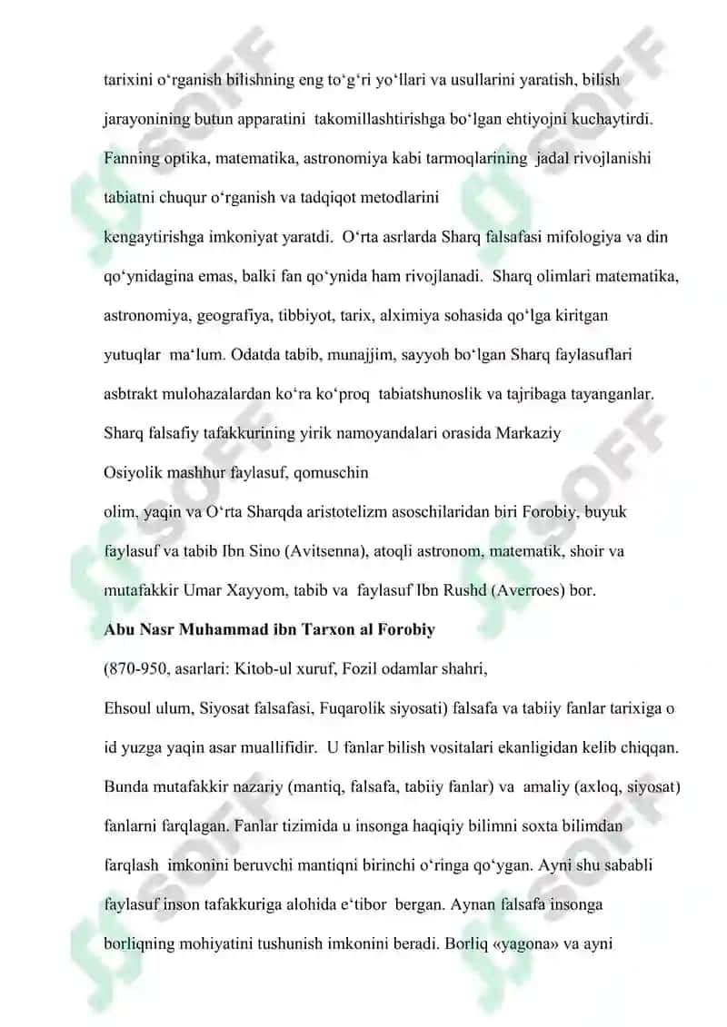 Ilk o’rta asr Sharq falsafasi va uyg’onish davri 4