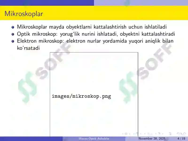 Optik Asboblar 4