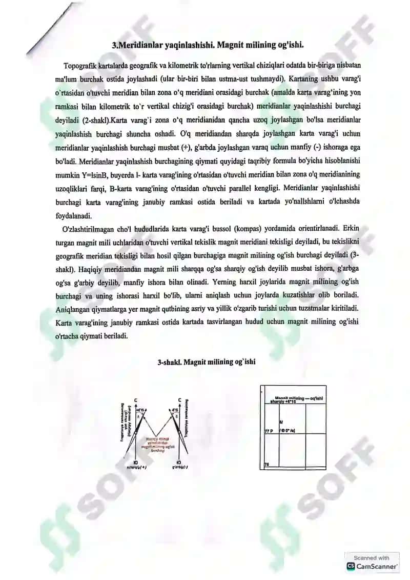 TOPOGRAFIK KARTALAR HAQIDA UMUMIY MA'LUMOTLAR 4