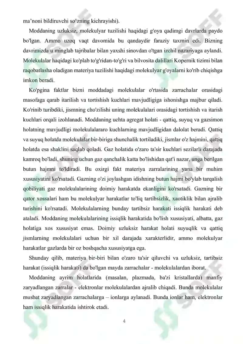 Molekulyar fizika va termodinamika 4
