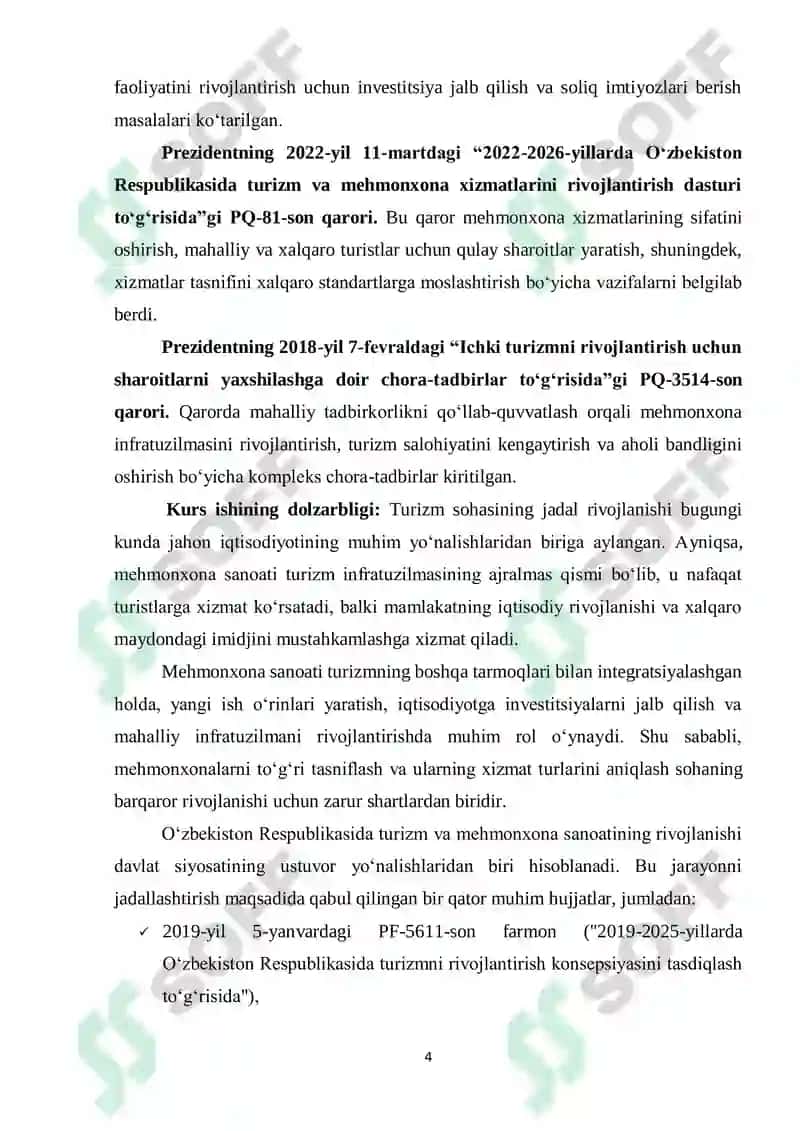 "MEHMONXONALARNING TURLARI VA TASNIFLANISHI" 4