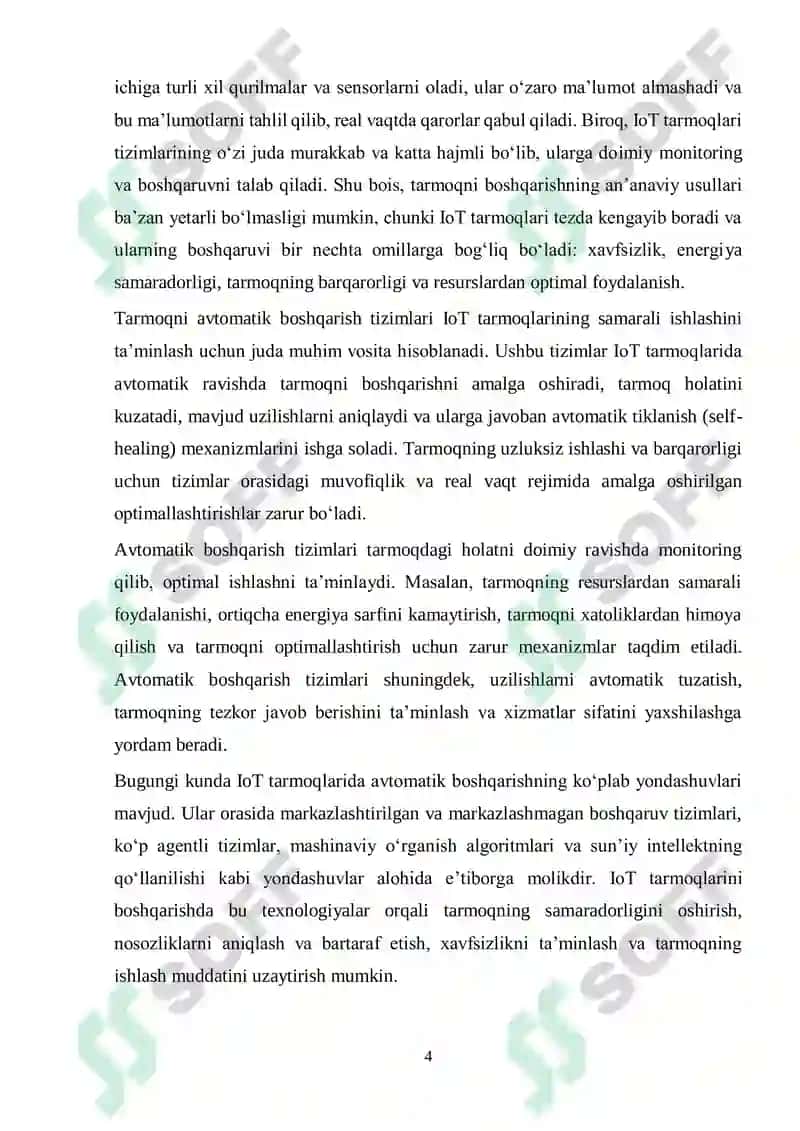 IoT tarmoqlarida tarmoqni avtomatik boshqarish tizimlari 4