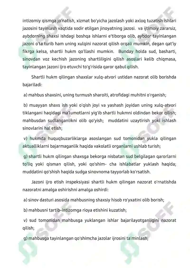 Boshqa jinoyat-huquqiy ta’sir choralarini ijro etish 4