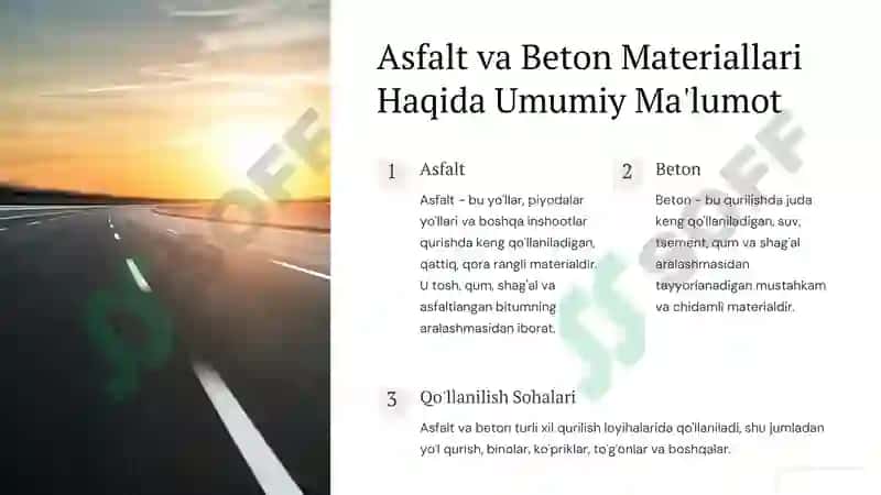 Asfalt va Beton Materiallari 4