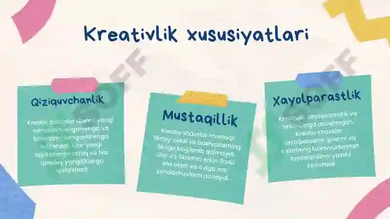 Kreativlik va Pedagogik Kreativlik 4