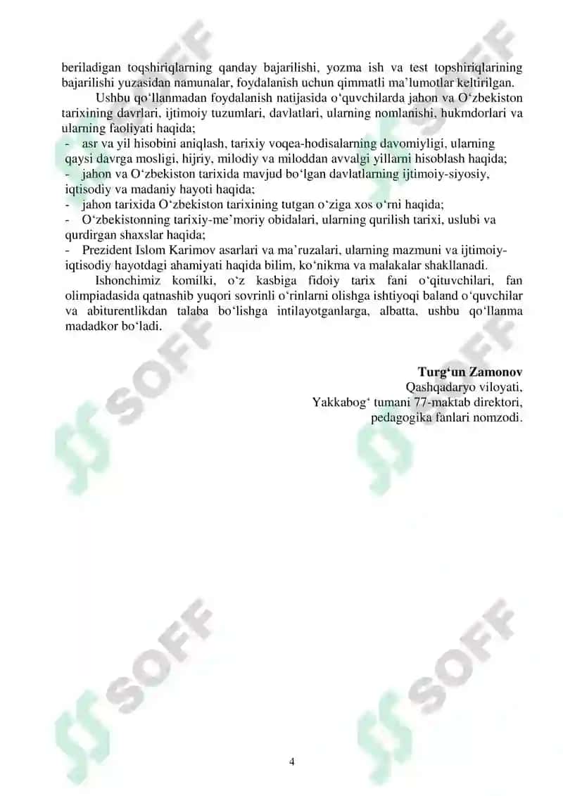 TARIX FANIDAN OLIMPIADAGA TAYYORLANAMIZ 4