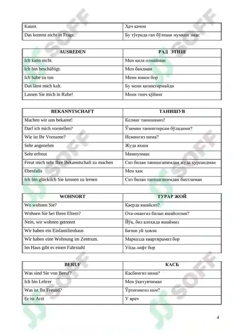 Nemis tili soʻzlar 4