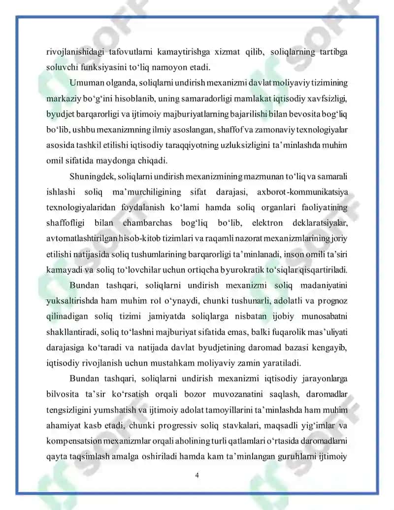 Soliqlarni undirish mexanizmi 4
