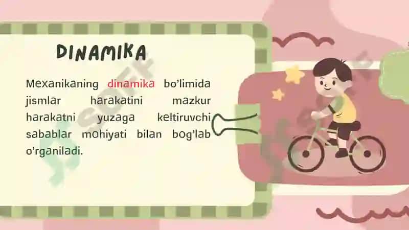 Dinamika qonunlari. 4