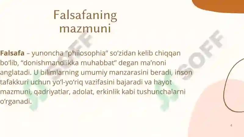 Falsafa va uning jamiyat hayotidagi roli 4