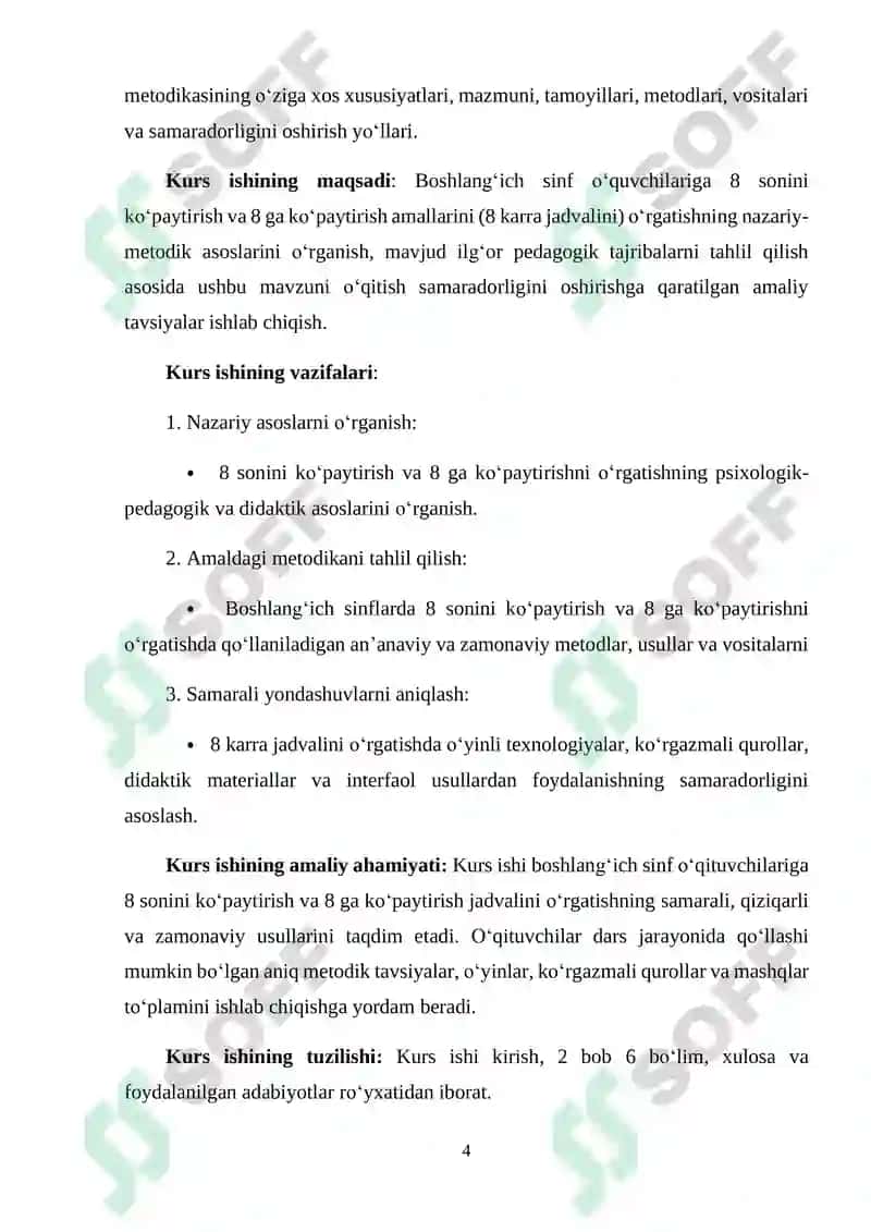 8 SONINI KO‘PAYTIRISH VA 8 GA KO‘PAYTIRISHNI O‘RGATISH METODIKASI 4
