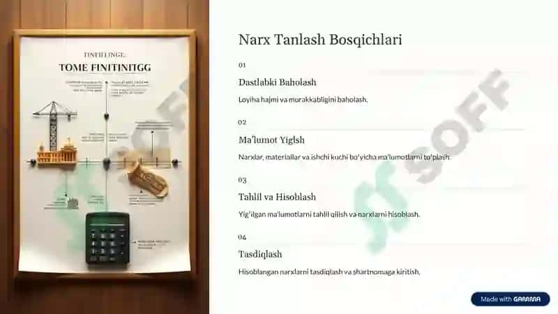 Qurilishda Iqtisodiy Me'yoriy  Hujjatlar Asosida Narx Tanlash 4