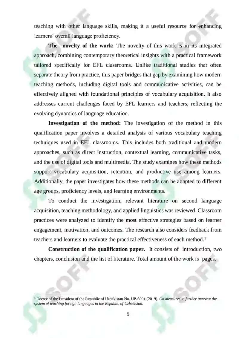 Effective Methods of Teaching Vocabulary in EFL Classes 4