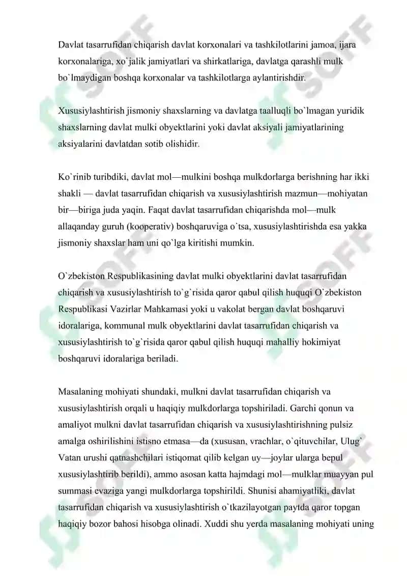 Mulkni Davlat Tasarrufidan Chiqarish 4