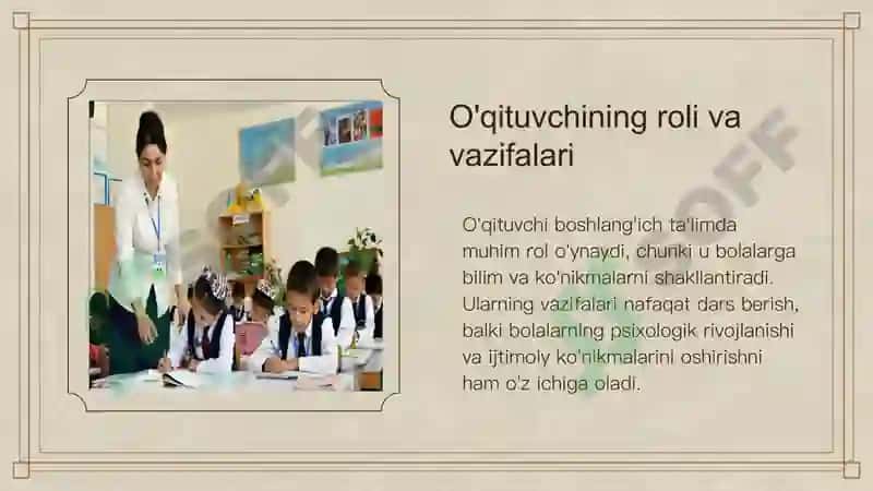 Boshlang'ich ta'limda o'qituvchi mehnati 4
