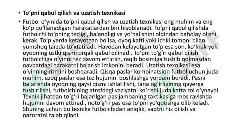 Futbol va uni o’qitish metodikasi 4